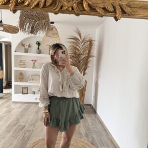 JUPE SHORT ELISA KAKI