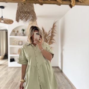 ROBE EN JEANS SAUGE