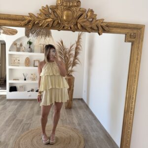 ROBE À VOLANTS JAUNE - AVA