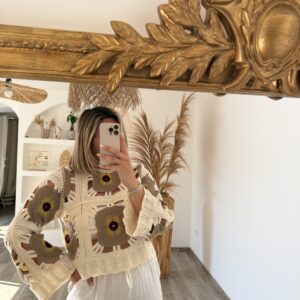 TOP EN CROCHET CAMEL