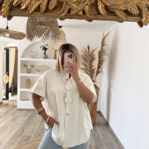 VESTE / SURCHEMISE - BLANC