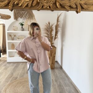 VESTE / SURCHEMISE - ROSE