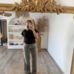 JEANS LÉOPARD