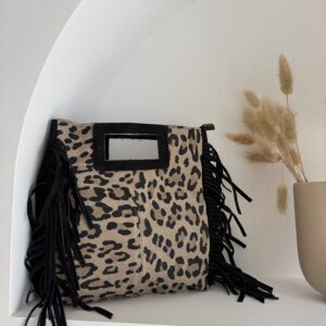 SAC LEOPARD - NOIR