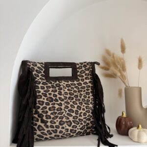 SAC LEOPARD - CHOCOLAT