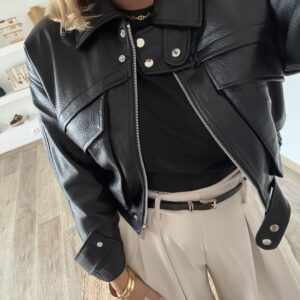 VESTE EN CUIR - LEA