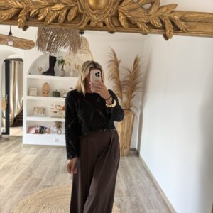 PANTALON LOUISE - CHOCO