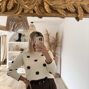 PULL À POIS - CHOCO