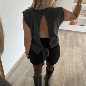 PULL DOS NU - LISON GRIS