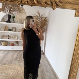 ROBE CARLA - DENTELLE BLACK