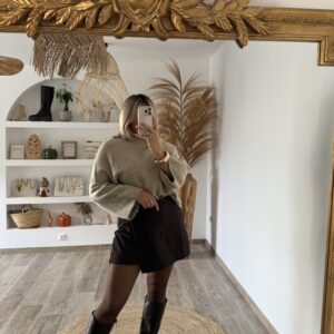 PULL SEVEN - TAUPE