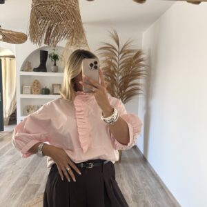 BLOUSE ROSE - CHARLIZE