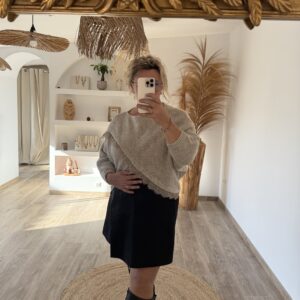 PULL NATHALIE TAUPE