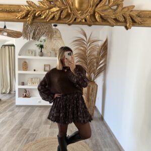 PULL SANS MANCHES - CHOCO