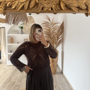 BLOUSE CAMELLIA - CHOCO